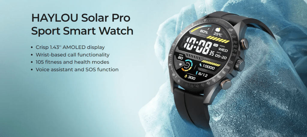 Haylou solar pro smart watch price 