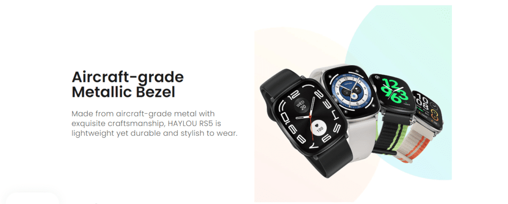 Haylou Metallic Bazel smart watch 