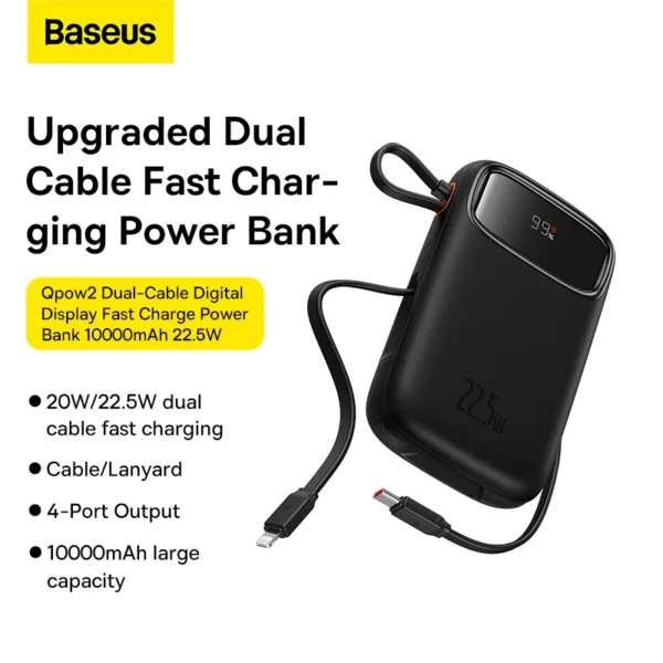 Baseus Qpow2 Power Bank 10000mAh price in Pakistan