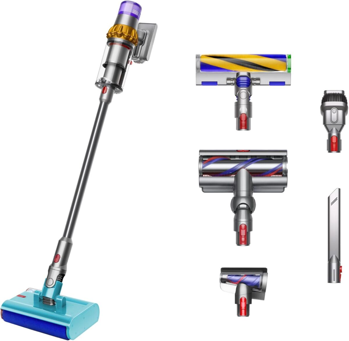 Dyson V15s Detect Submarine vacuum price in Pakistan​, Bagless, Yellow/Nickel