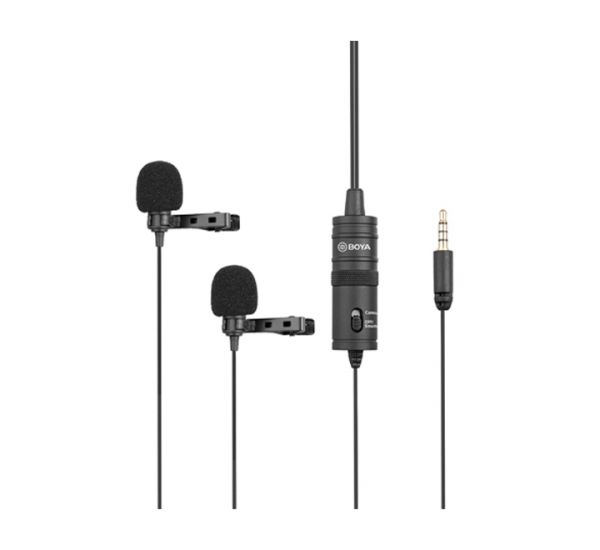 BOYA BY M1DM Dual Omni Directional Lavalier Mic