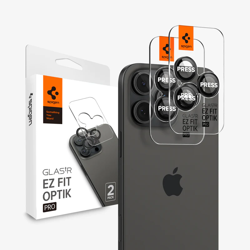 Spigen Optik Pro EZ Fit Camera Lenses Cover for iPhone 16 Series Price