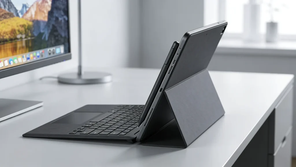 Microsoft Surface Pro Keyboard and Slim Pen 2 Bundle for Surface Pro 12" Device, Alcantara Material, Slate Typeshop.pk